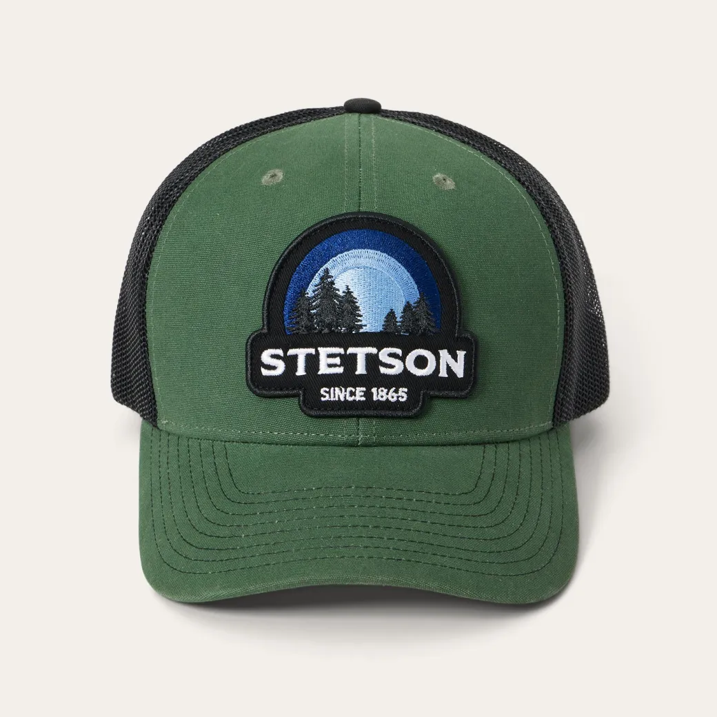 Olive Sunset Trucker Cap