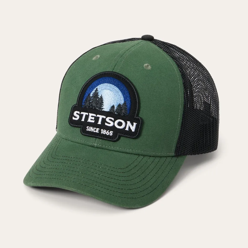 Olive Sunset Trucker Cap