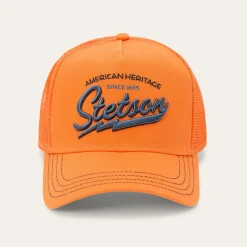 Orange Embroidered 1865 Trucker Cap