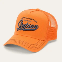 Orange Embroidered 1865 Trucker Cap