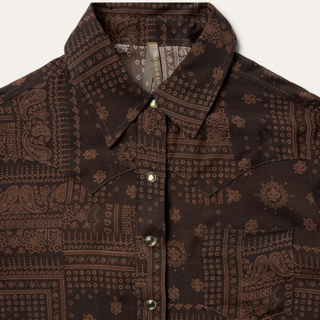 Patchwork Bandana Print Blouse