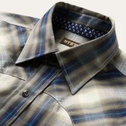 Ranch Plaid Dobby Western Shirt