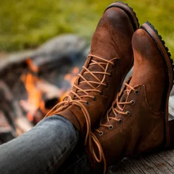 Sam Lace Up Oiled Suede Lug Boots