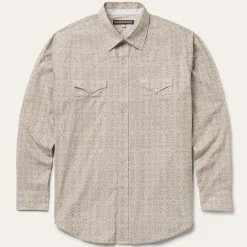 Sand Medallion Print Western Shirt