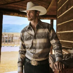 Serape Dobby Twill Western Shirt