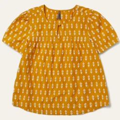 Short-Sleeved Aztec Blouse