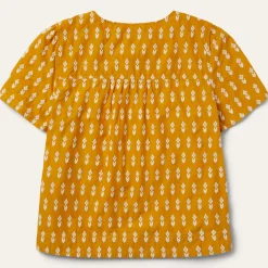 Short-Sleeved Aztec Blouse