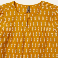 Short-Sleeved Aztec Blouse