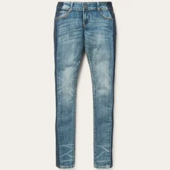 Skinny Fit Stripe Leg Jean