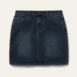 Stretch Denim 5-Pocket Skirt