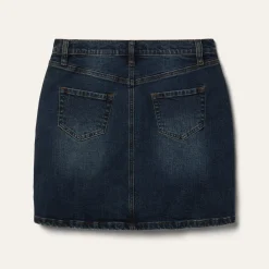 Stretch Denim 5-Pocket Skirt