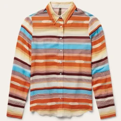 Sunset Serape Print Western Shirt