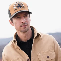 Tan Cowboy Trucker Cap