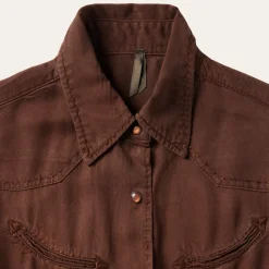 Tobacco Tencel Western Dress