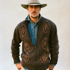 Vertical Aztec Cardigan