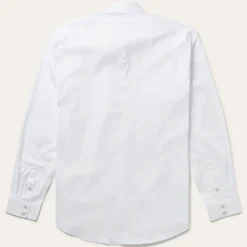White Pinpoint Oxford Western Shirt
