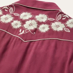 Wine Classic Western Snap Blouse