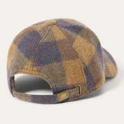 Wool Check Baseball Cap