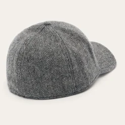 Wool Herringbone Baseball Cap