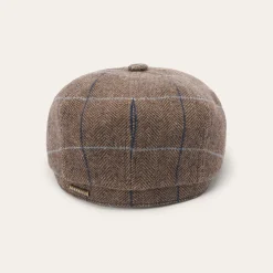 Wool Herringbone Hatteras Cap