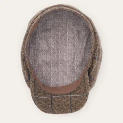 Wool Herringbone Hatteras Cap