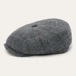 Wool Herringbone Hatteras Cap
